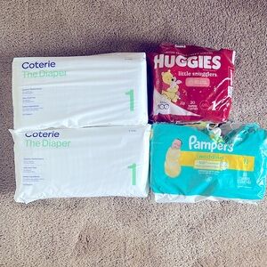 Assorted Newborn Diapers